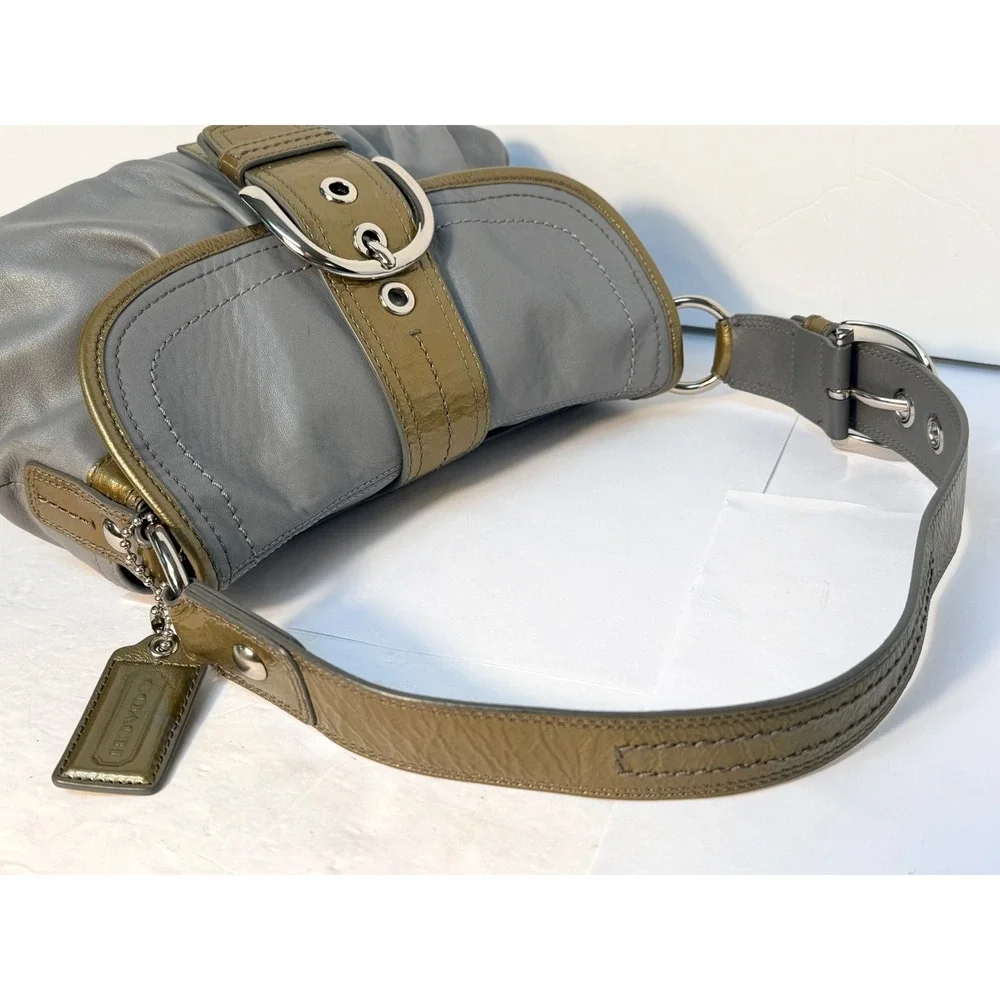 Coach Y2K vintage Soho pleated leather flap shoulder bag GUC